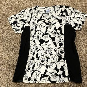 EUC Disney Mickey Mouse scrub top size large